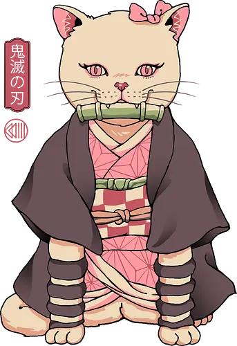 Demon Cat Girl - anime, cat, katze, Nezuko, neko, Slayer